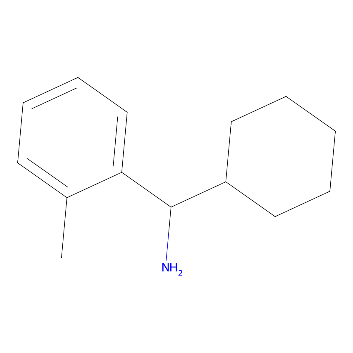 Cyclohexyl(o-tolyl)methanamine molecular structure, CAS 1183156-61-7