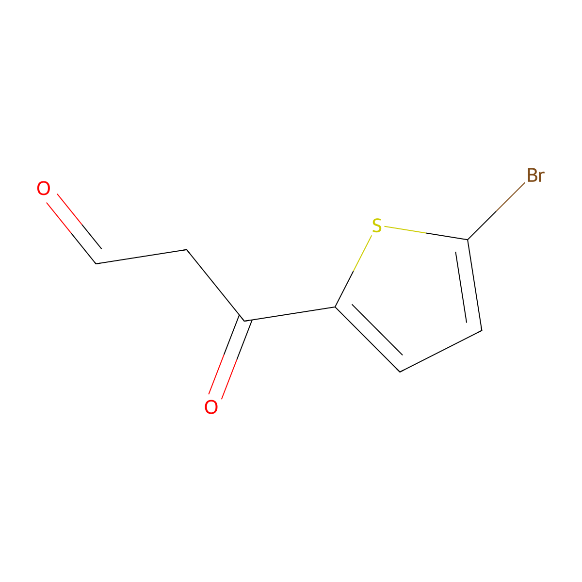 3-(5-Bromothiophen-2-YL)-3-oxopropanal molecular structure, CAS 1183176-93-3