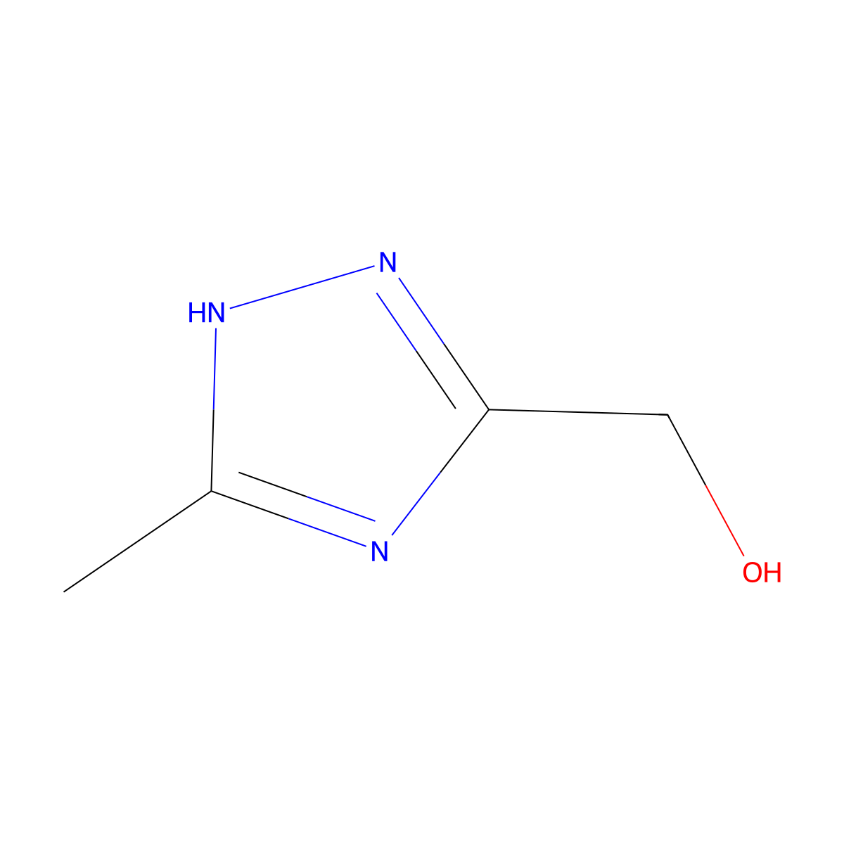(5-methyl-1H-1,2,4-triazol-3-yl)methanol molecular structure, CAS 1183178-48-4