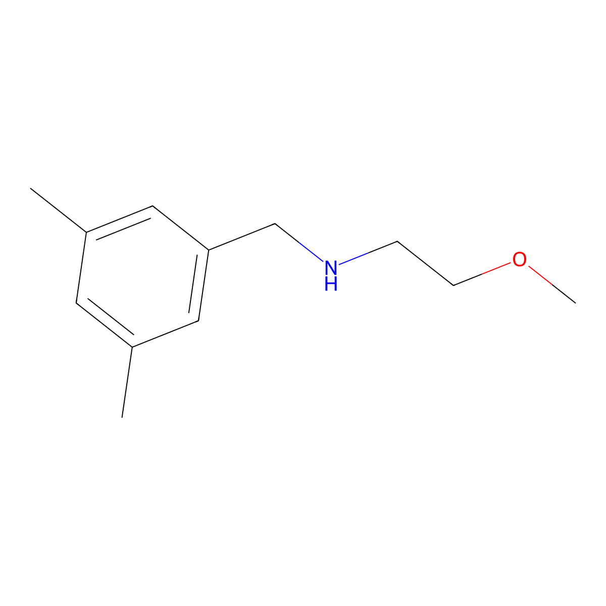 [(3,5-Dimethylphenyl)methyl](2-methoxyethyl)amine molecular structure, CAS 1183180-90-6