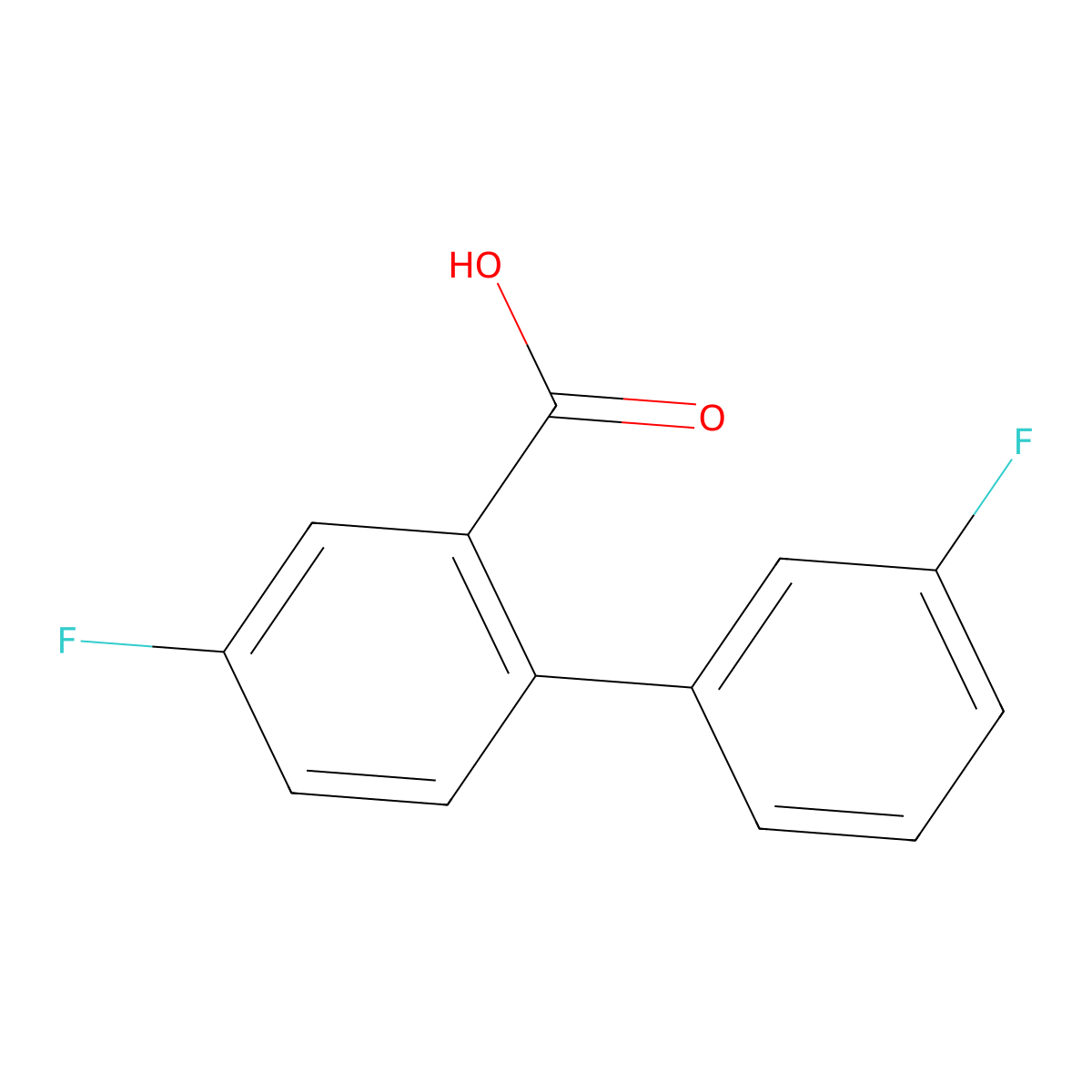 2-(3-Fluorophenyl)-5-fluorobenzoic acid molecular structure, CAS 1183184-33-9