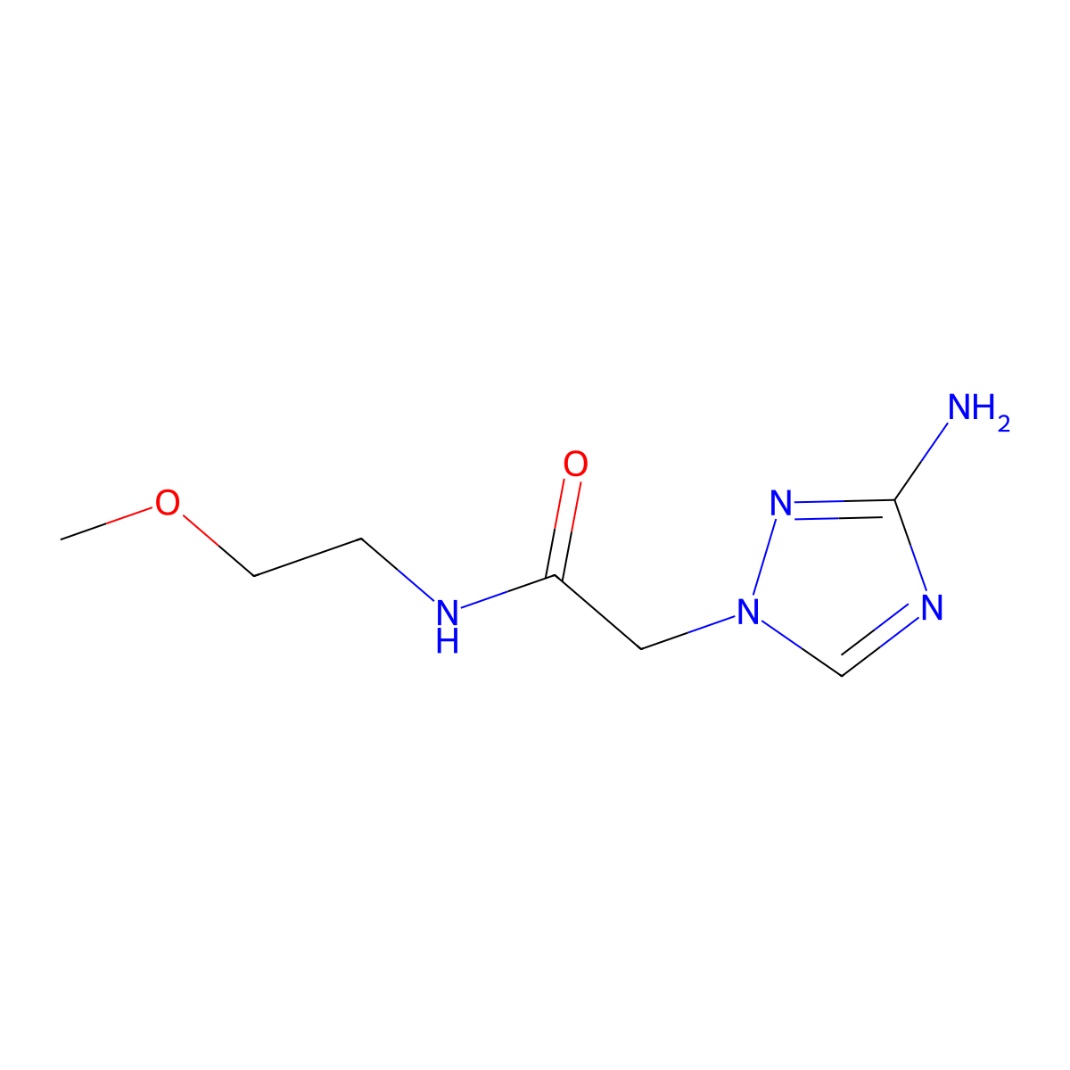 2-(3-Amino-1h-1,2,4-triazol-1-yl)-n-(2-methoxyethyl)acetamide molecular structure, CAS 1183189-49-2