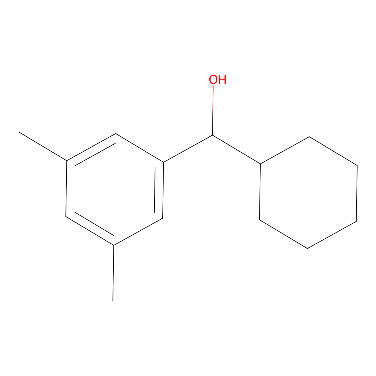 alpha-Cyclohexyl-3,5-dimethylbenZenemethanol molecular structure, CAS 1183202-08-5