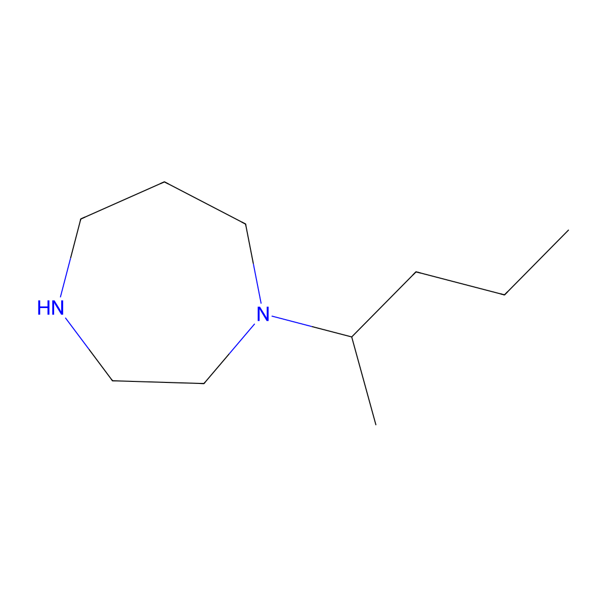 1-(Pentan-2-yl)-1,4-diazepane molecular structure, CAS 1183210-56-1