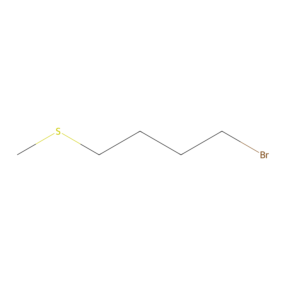 1-Bromo-4-(methylsulfanyl)butane molecular structure, CAS 1183213-16-2