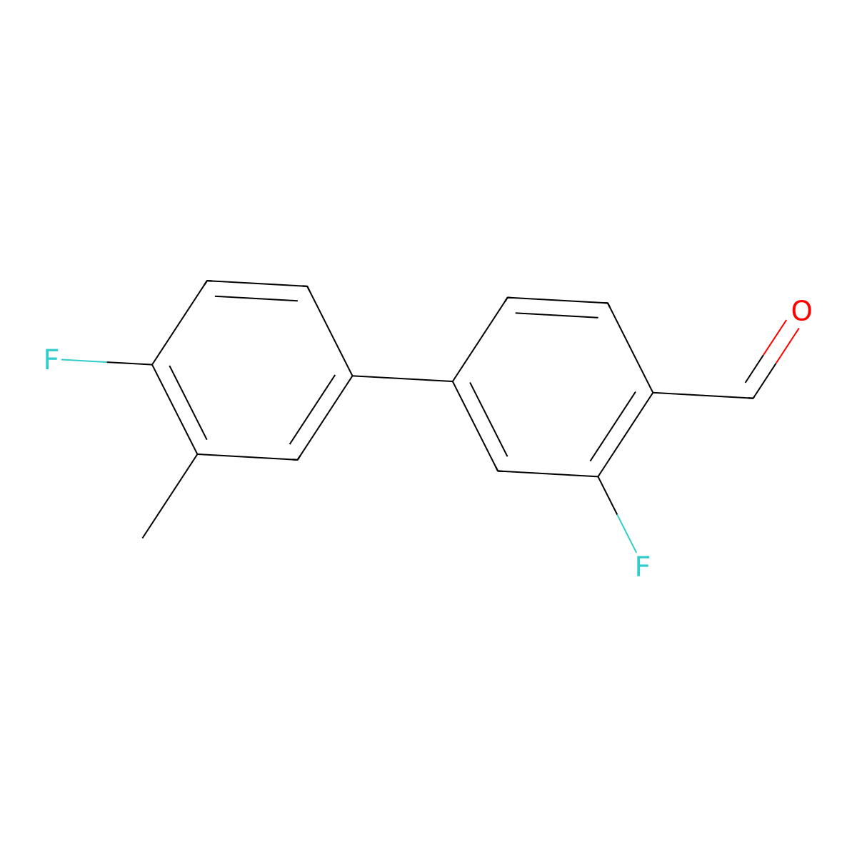 3,4'-Difluoro-3'-methyl[1,1'-biphenyl]-4-carboxaldehyde molecular structure, CAS 1183216-92-3