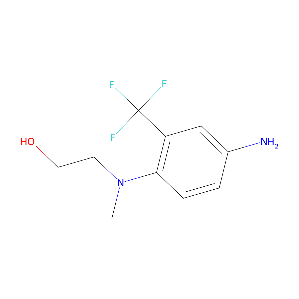 2-[4-Amino(methyl)-2-(trifluoromethyl)anilino]-1-ethanol molecular structure, CAS 1183225-27-5
