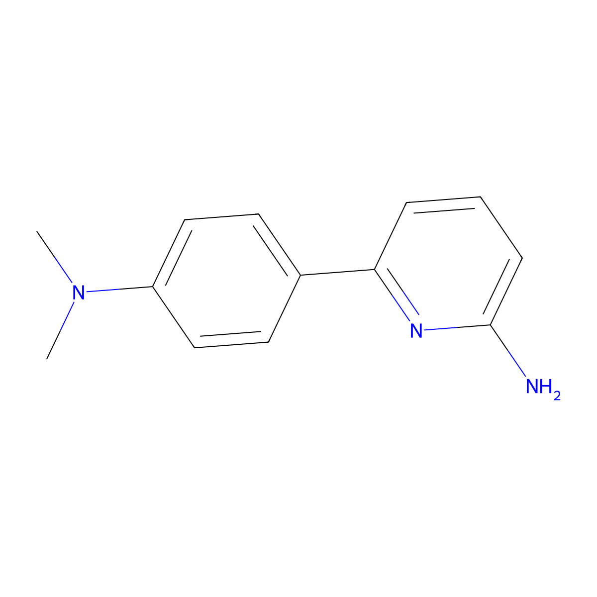 6-(4-(Dimethylamino)phenyl)pyridin-2-amine molecular structure, CAS 1183226-76-7