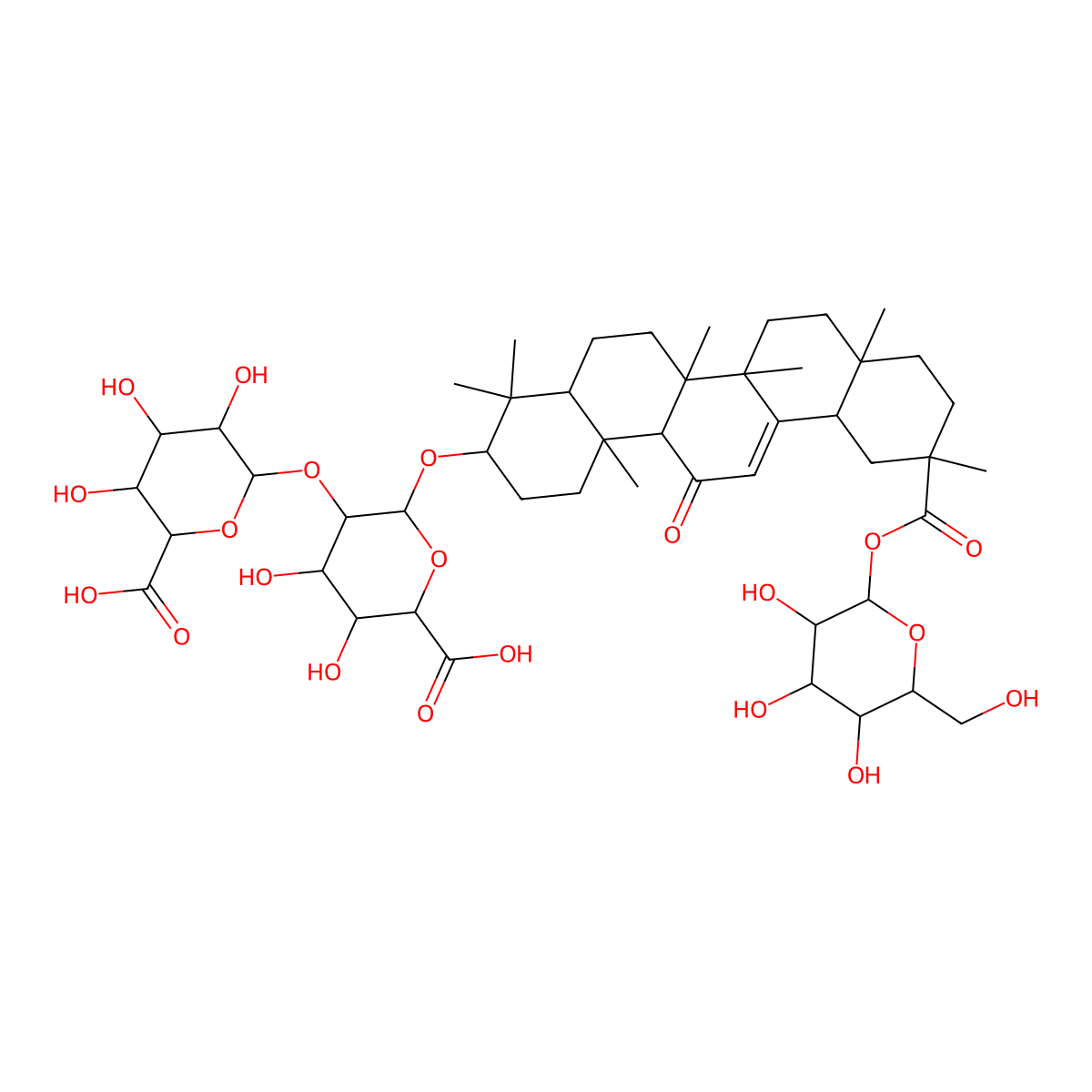 Licoricesaponin A3 molecular structure, CAS 118325-22-7