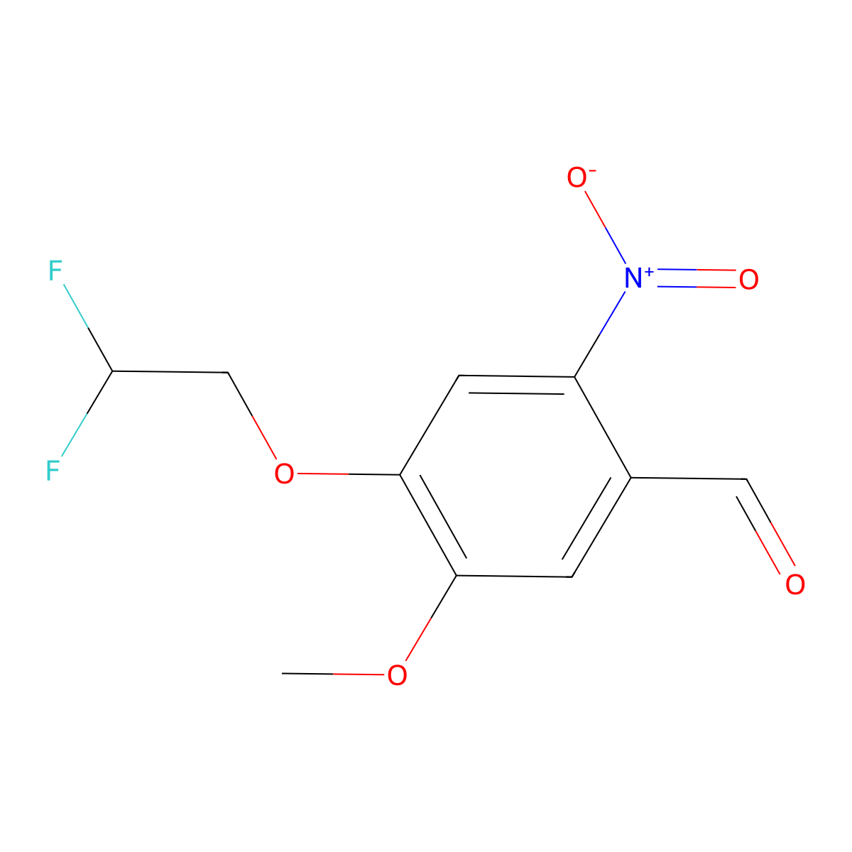 4-(2,2-Difluoroethoxy)-5-methoxy-2-nitrobenzaldehyde molecular structure, CAS 1183251-26-4