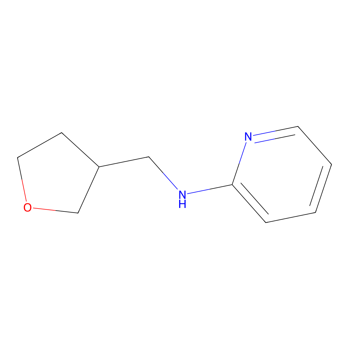 N-[(oxolan-3-yl)methyl]pyridin-2-amine molecular structure, CAS 1183255-66-4
