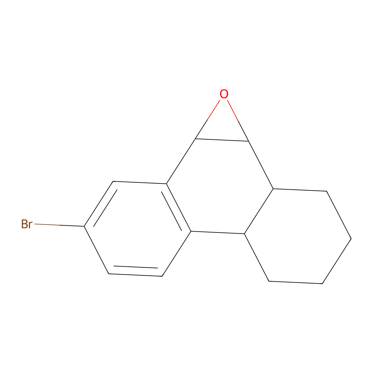 (4abeta,9beta,10beta)-7-Bromo-9,10-epoxy-trans-1,2,3,4,4a,9,10,10a-octahydrophenanthrene molecular structure, CAS 118326-92-4