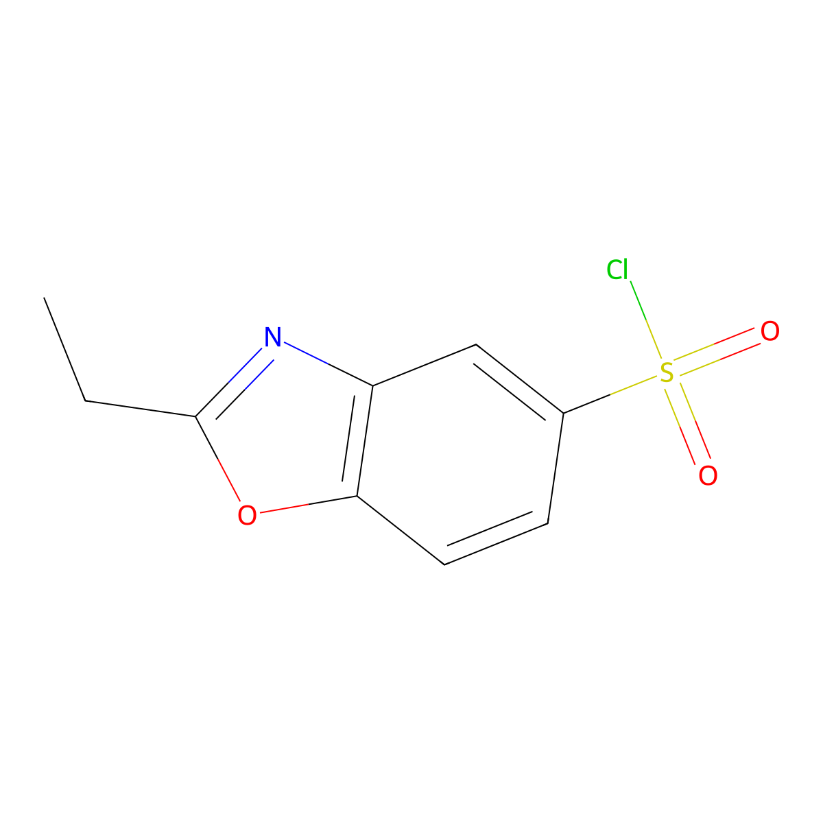 2-Ethyl-1,3-benzoxazole-5-sulfonyl chloride molecular structure, CAS 1183262-68-1