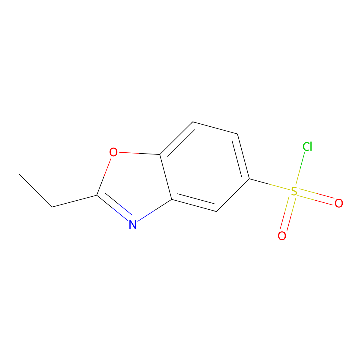 2-Ethyl-1,3-benzoxazole-5-sulfonyl chloride molecular structure, CAS 1183262-68-1