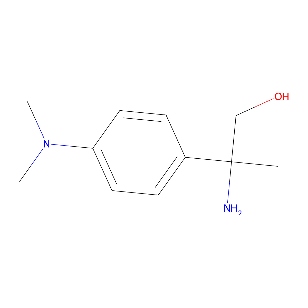 2-Amino-2-(4-(dimethylamino)phenyl)propan-1-ol molecular structure, CAS 1183269-98-8
