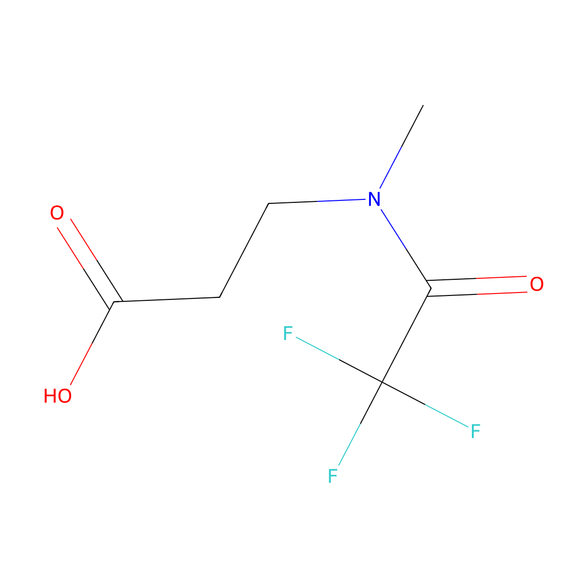 3-(2,2,2-trifluoro-N-methylacetamido)propanoic acid molecular structure, CAS 1183270-76-9