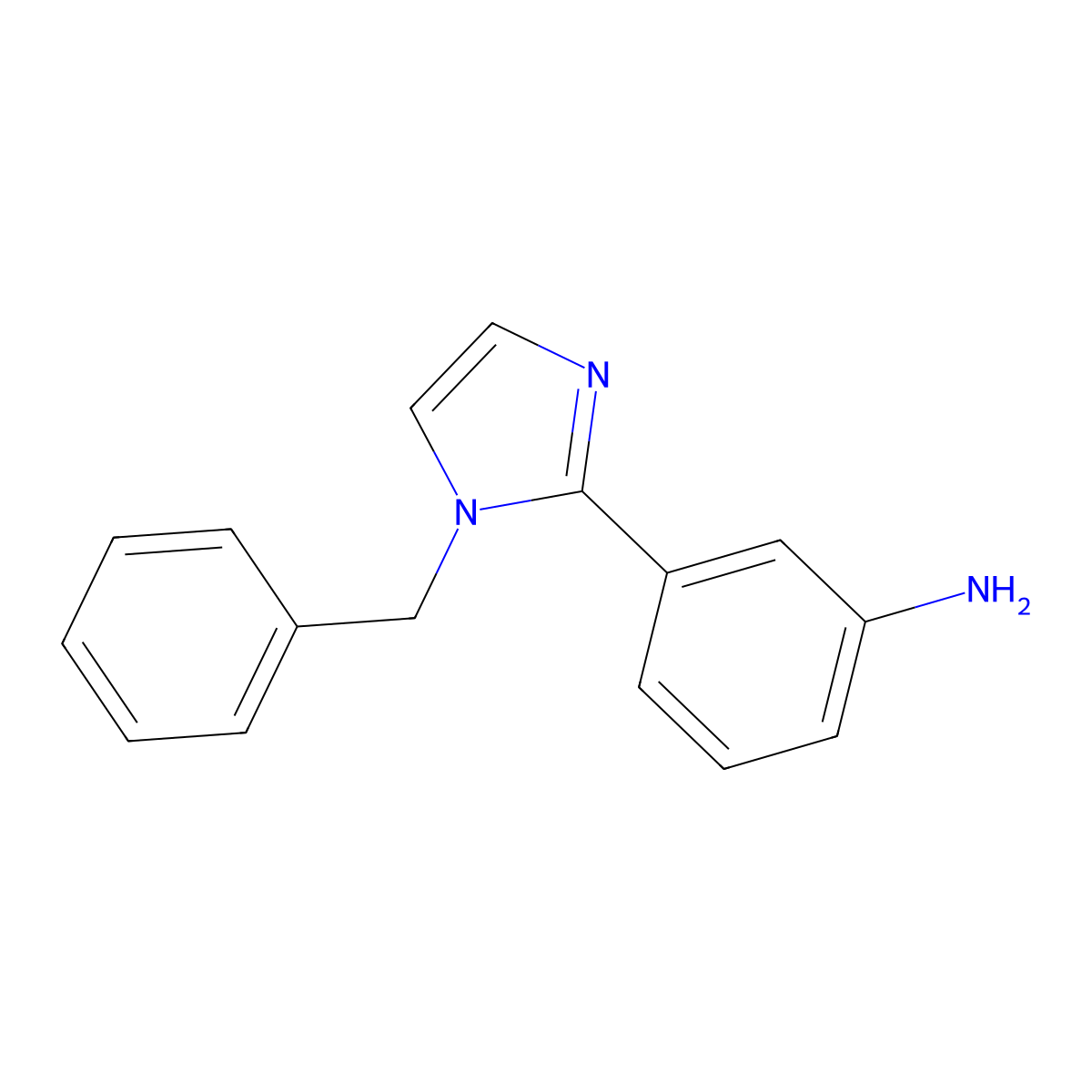 3-(1-Benzyl-1H-imidazol-2-YL)aniline molecular structure, CAS 1183275-68-4
