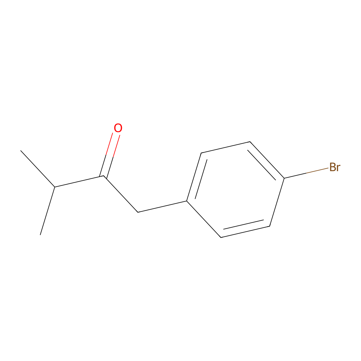1-(4-Bromophenyl)-3-methylbutan-2-one molecular structure, CAS 1183286-90-9