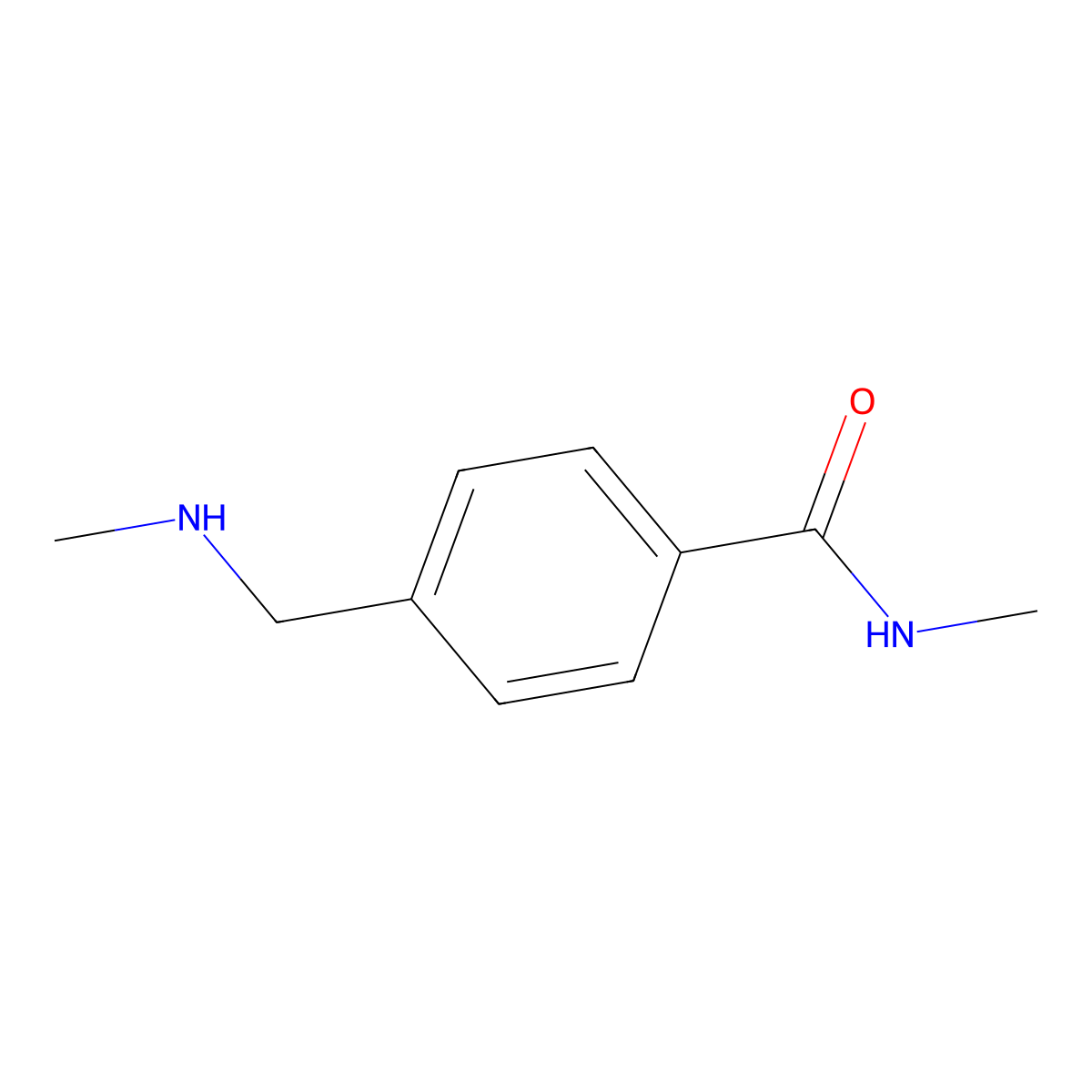 N-methyl-4-[(methylamino)methyl]benzamide molecular structure, CAS 118329-42-3