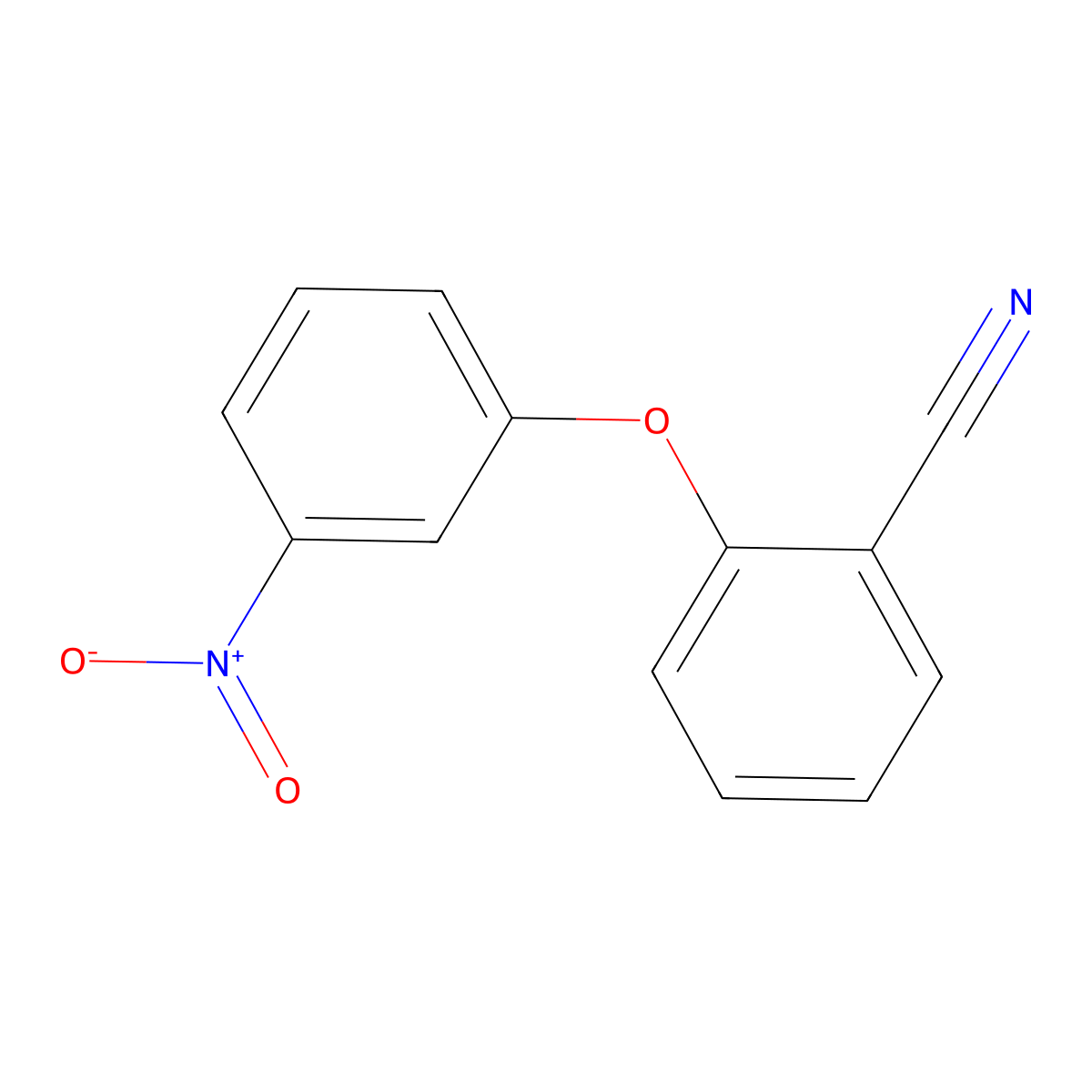 2-(3-Nitrophenoxy)benzonitrile molecular structure, CAS 1183301-62-3