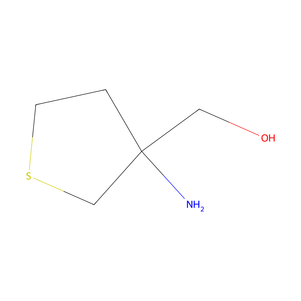 (3-Aminothiolan-3-yl)methanol molecular structure, CAS 1183307-58-5