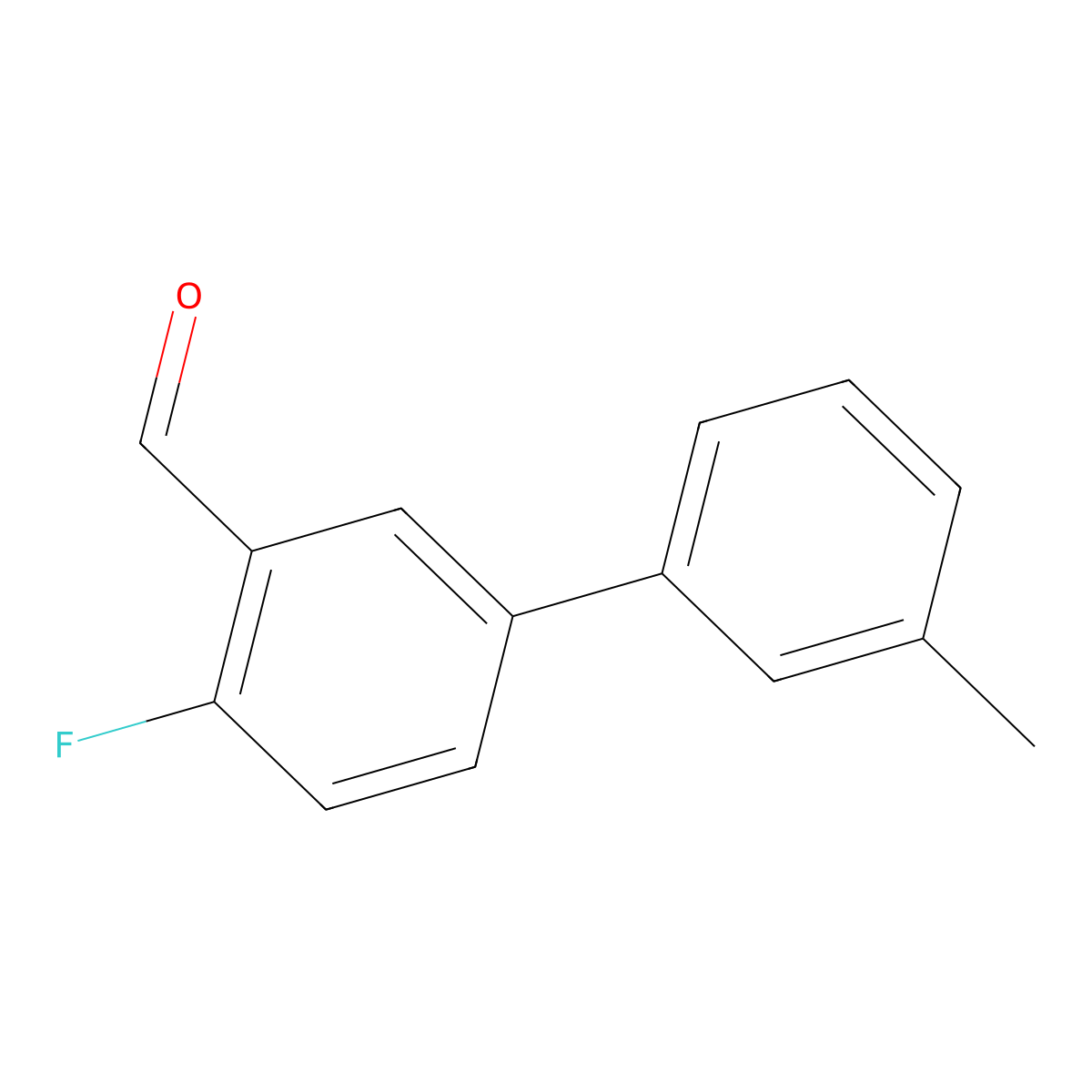 4-Fluoro-3'-methyl-[1,1'-biphenyl]-3-carbaldehyde molecular structure, CAS 1183311-26-3