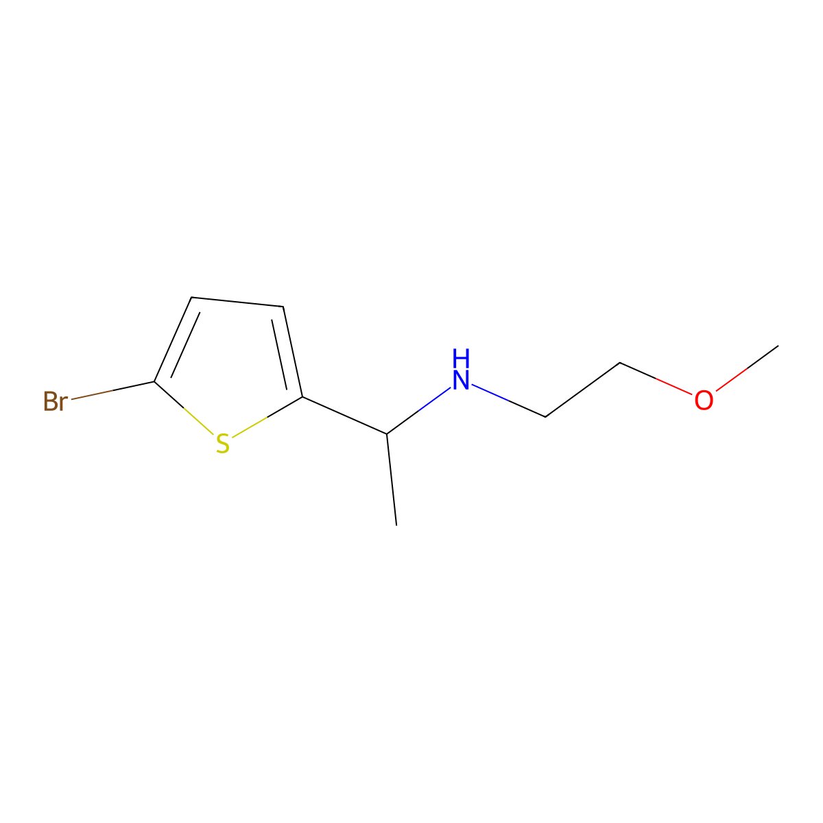 [1-(5-Bromothiophen-2-yl)ethyl](2-methoxyethyl)amine molecular structure, CAS 1183311-27-4