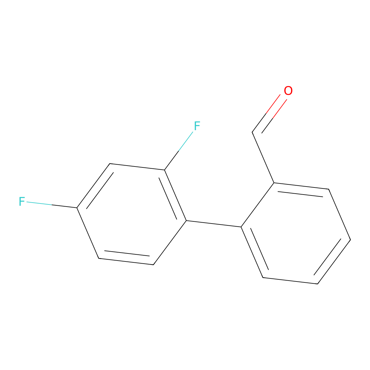2-(2,4-Difluorophenyl)benzaldehyde molecular structure, CAS 1183323-64-9