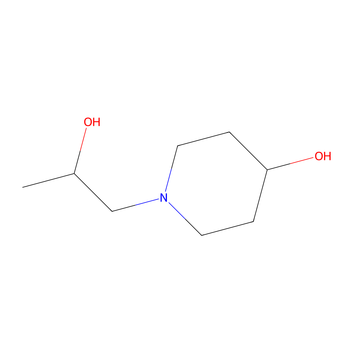 1-(2-Hydroxypropyl)piperidin-4-ol molecular structure, CAS 1183328-30-4