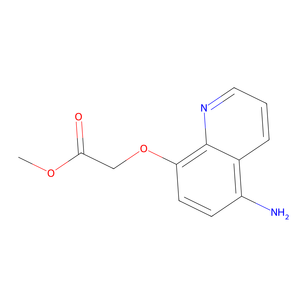 Methyl 2-[(5-aminoquinolin-8-yl)oxy]acetate molecular structure, CAS 1183354-11-1
