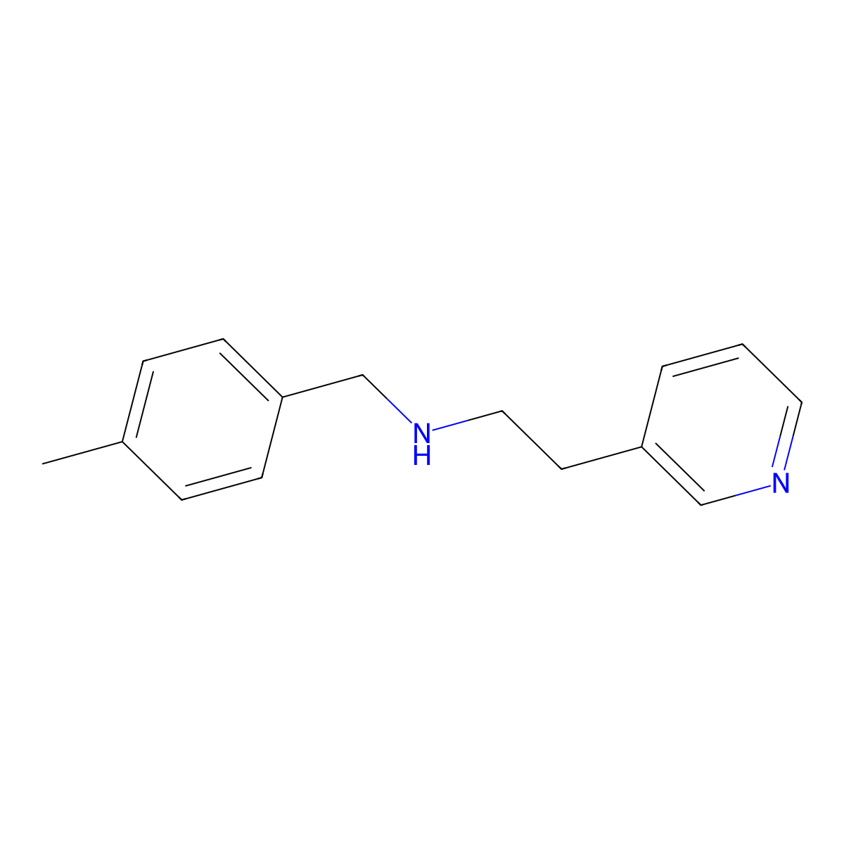 [(4-Methylphenyl)methyl][2-(pyridin-3-yl)ethyl]amine molecular structure, CAS 1183367-35-2
