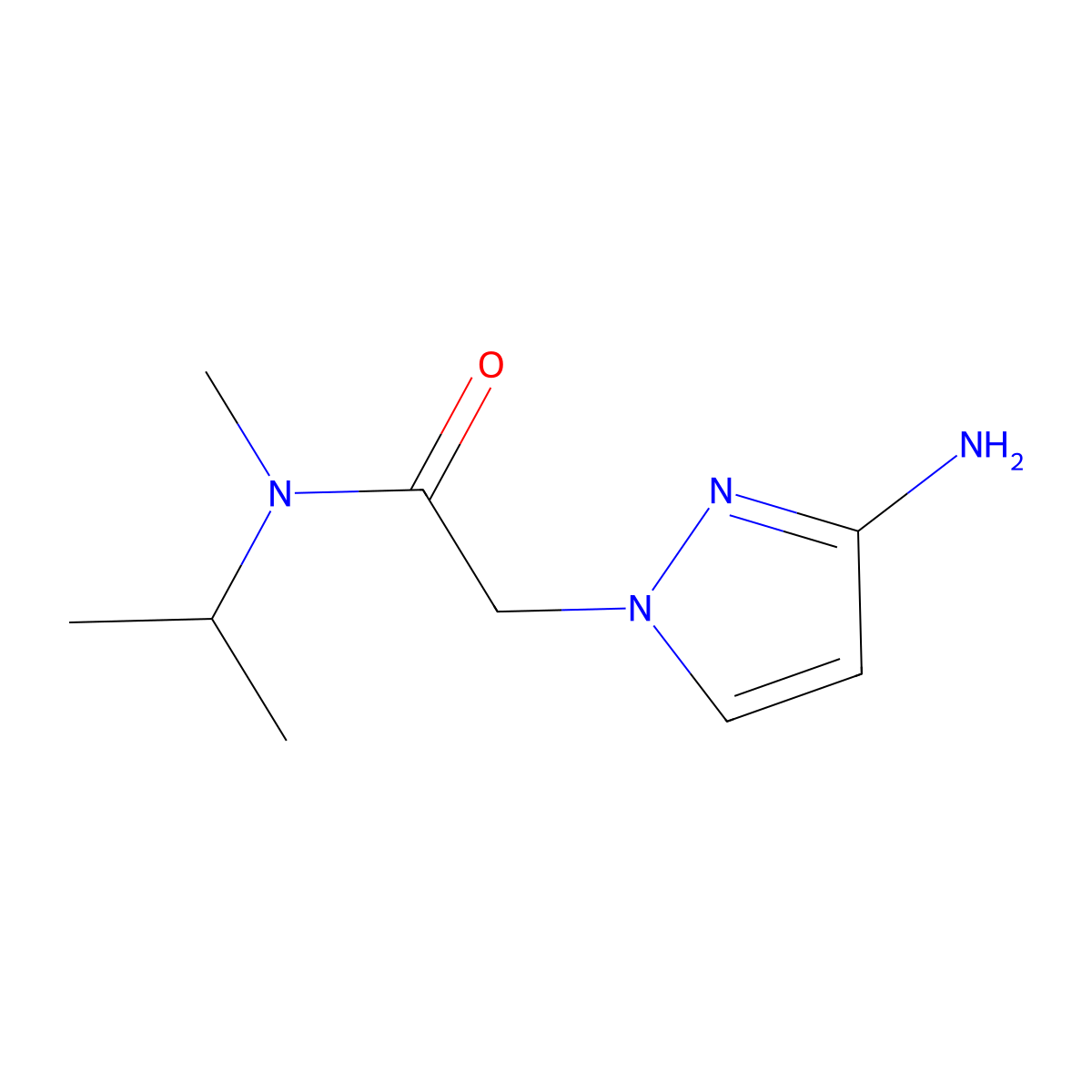 2-(3-Amino-1h-pyrazol-1-yl)-N-isopropyl-N-methylacetamide molecular structure, CAS 1183368-95-7