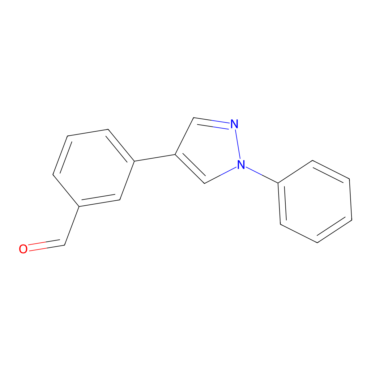 3-(1-Phenyl-1H-pyrazol-4-yl)benzaldehyde molecular structure, CAS 1183382-06-0