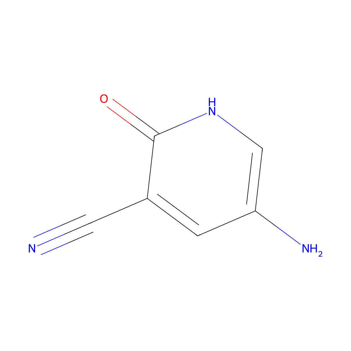5-Amino-2-oxo-1,2-dihydropyridine-3-carbonitrile molecular structure, CAS 1183402-93-8