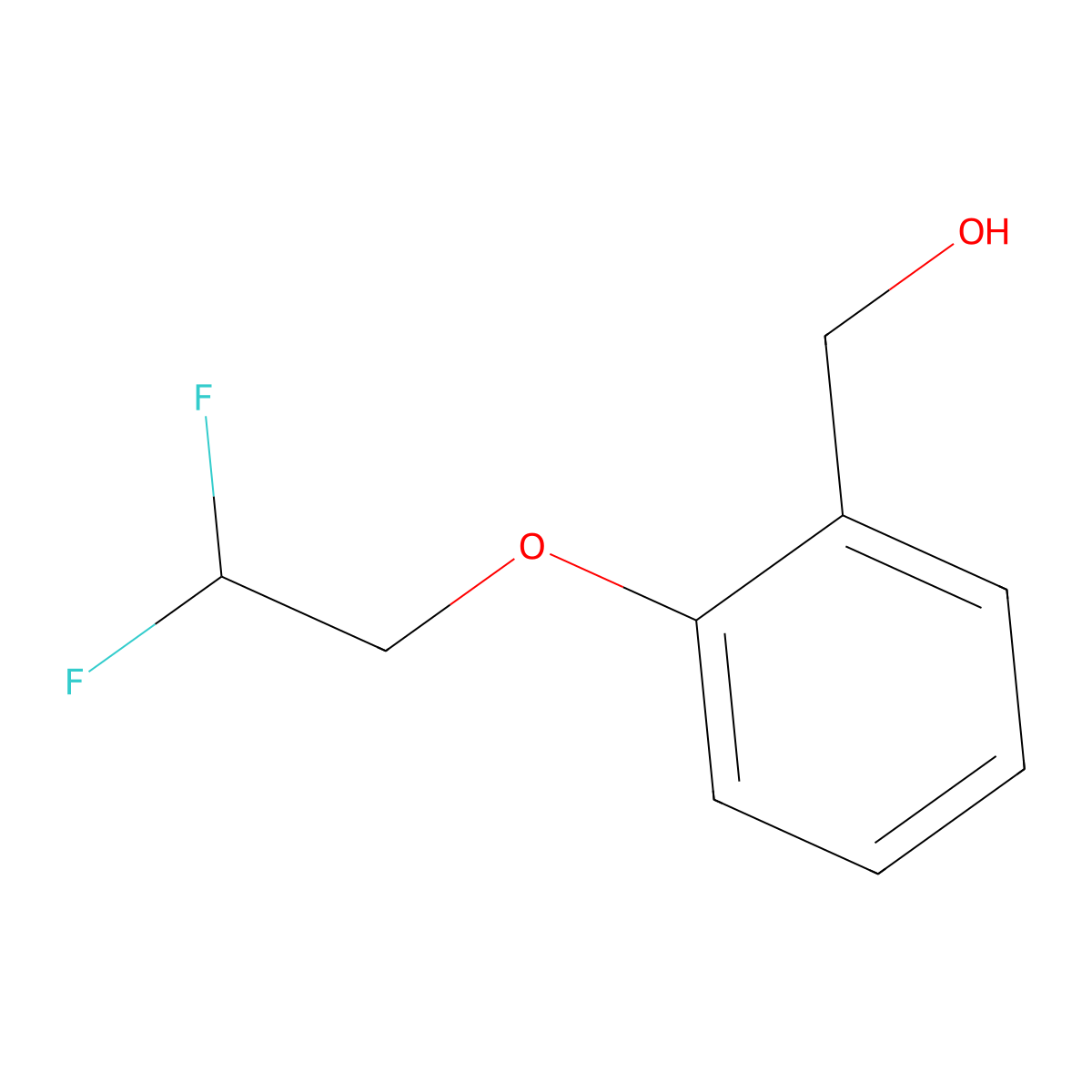 [2-(2,2-Difluoroethoxy)phenyl]methanol molecular structure, CAS 1183419-12-6