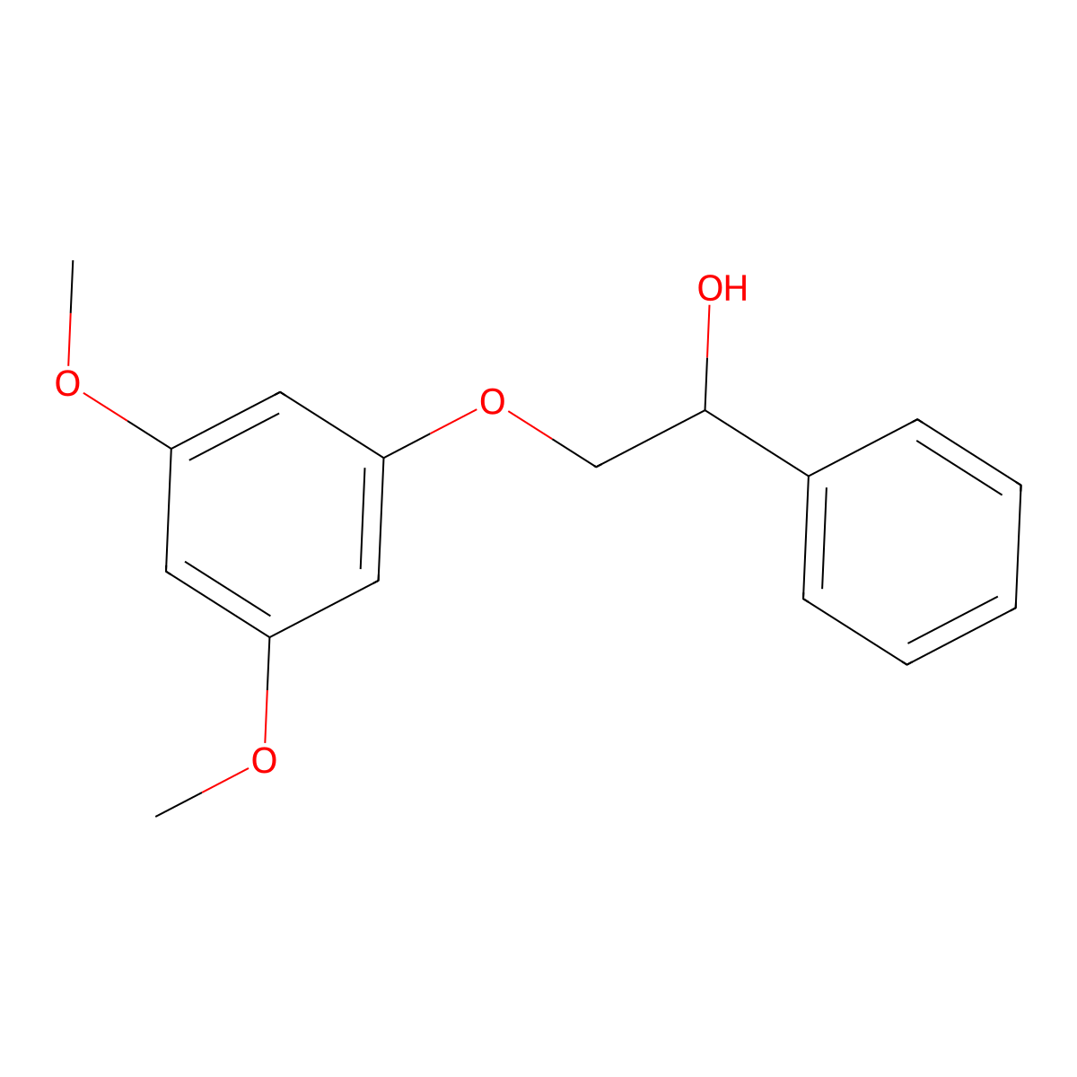 2-(3,5-Dimethoxyphenoxy)-1-phenylethanol molecular structure, CAS 1183425-15-1