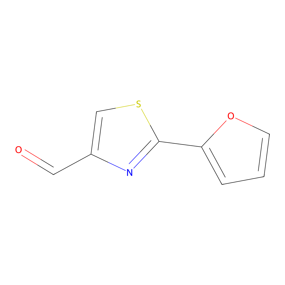 2-(Furan-2-yl)-1,3-thiazole-4-carbaldehyde molecular structure, CAS 1183430-59-2