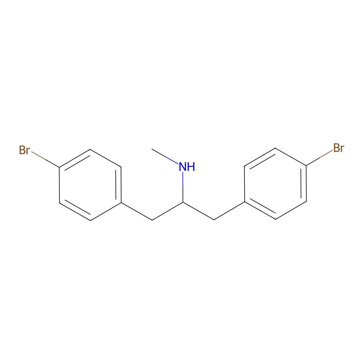 [1,3-Bis(4-bromophenyl)propan-2-yl](methyl)amine molecular structure, CAS 1183430-71-8