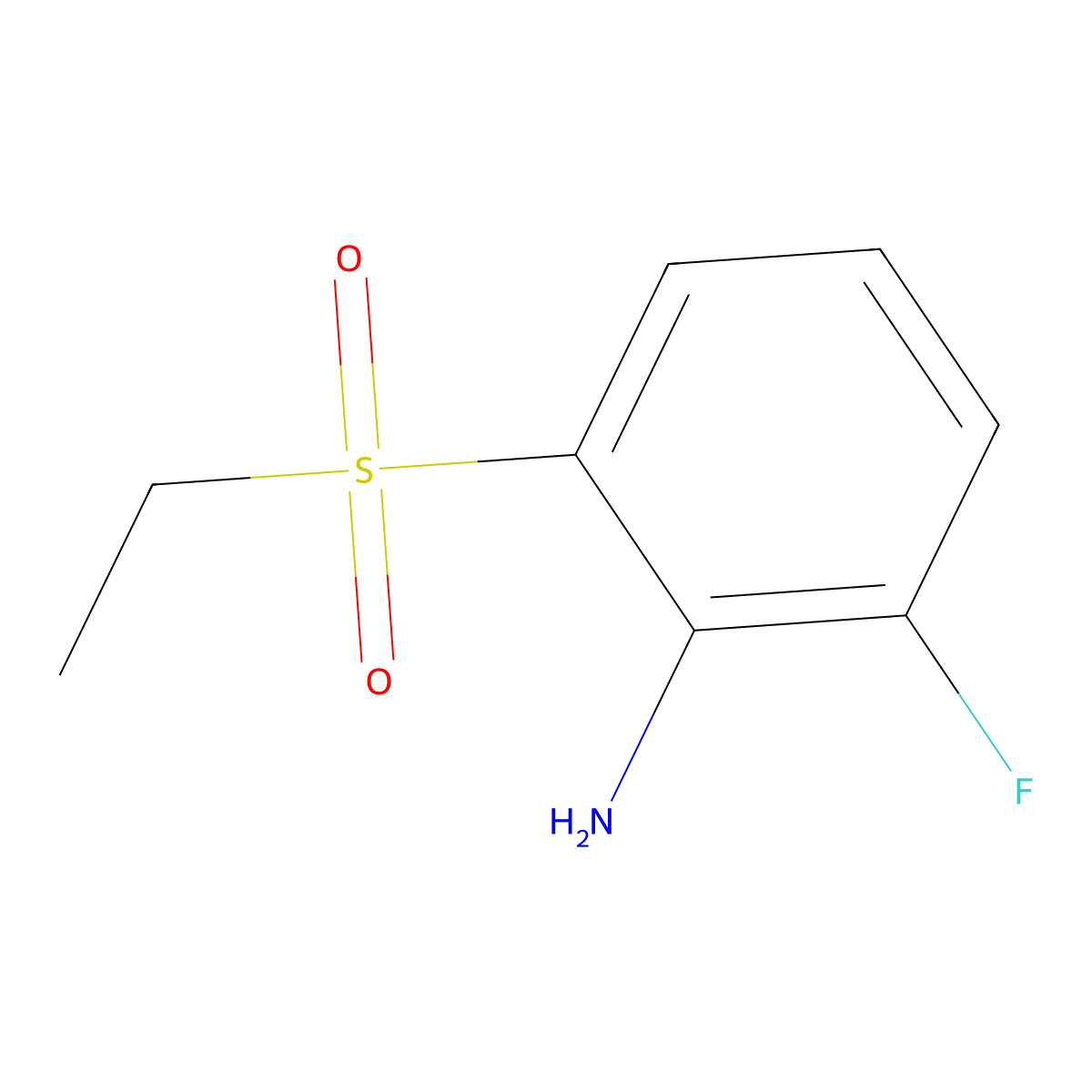 2-(Ethanesulfonyl)-6-fluoroaniline molecular structure, CAS 1183435-41-7