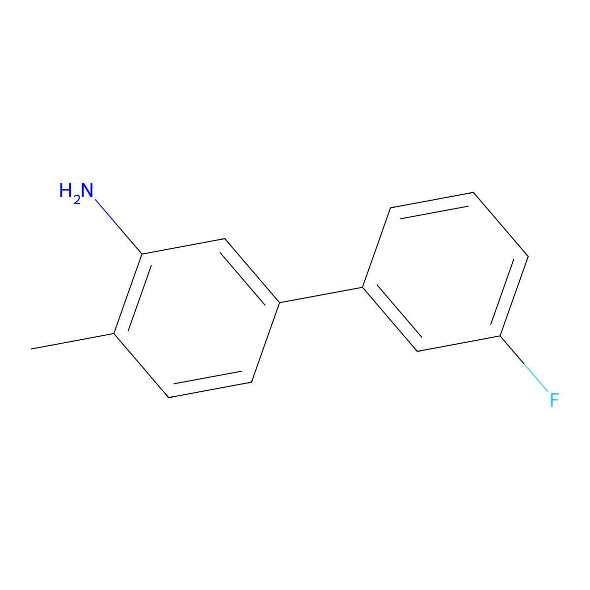 5-(3-Fluorophenyl)-2-methylaniline molecular structure, CAS 1183439-66-8