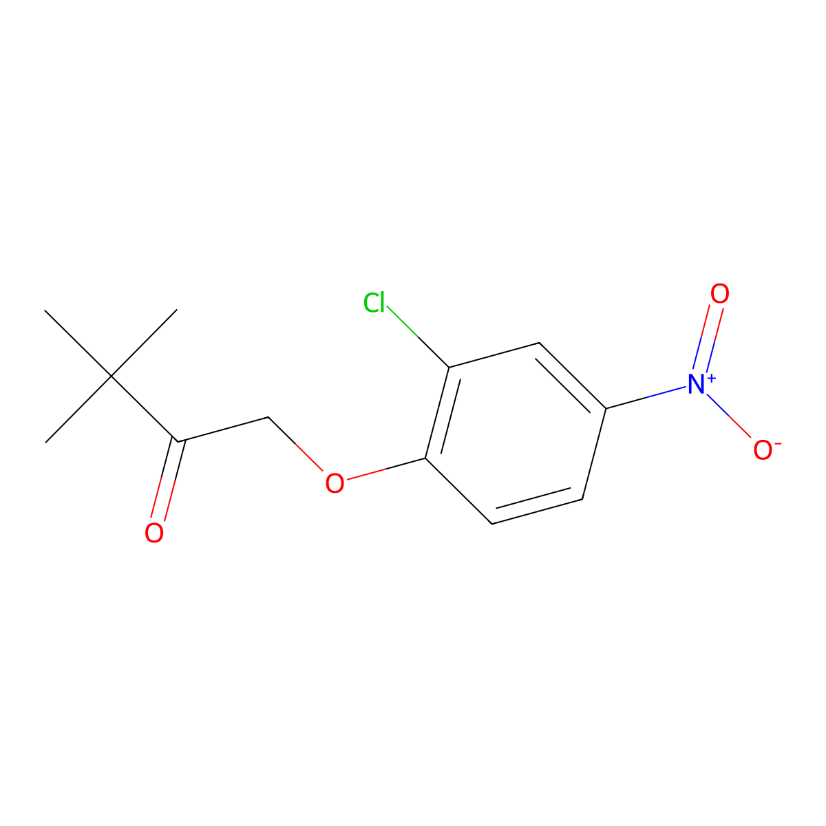 1-(2-Chloro-4-nitrophenoxy)-3,3-dimethylbutan-2-one molecular structure, CAS 1183469-43-3