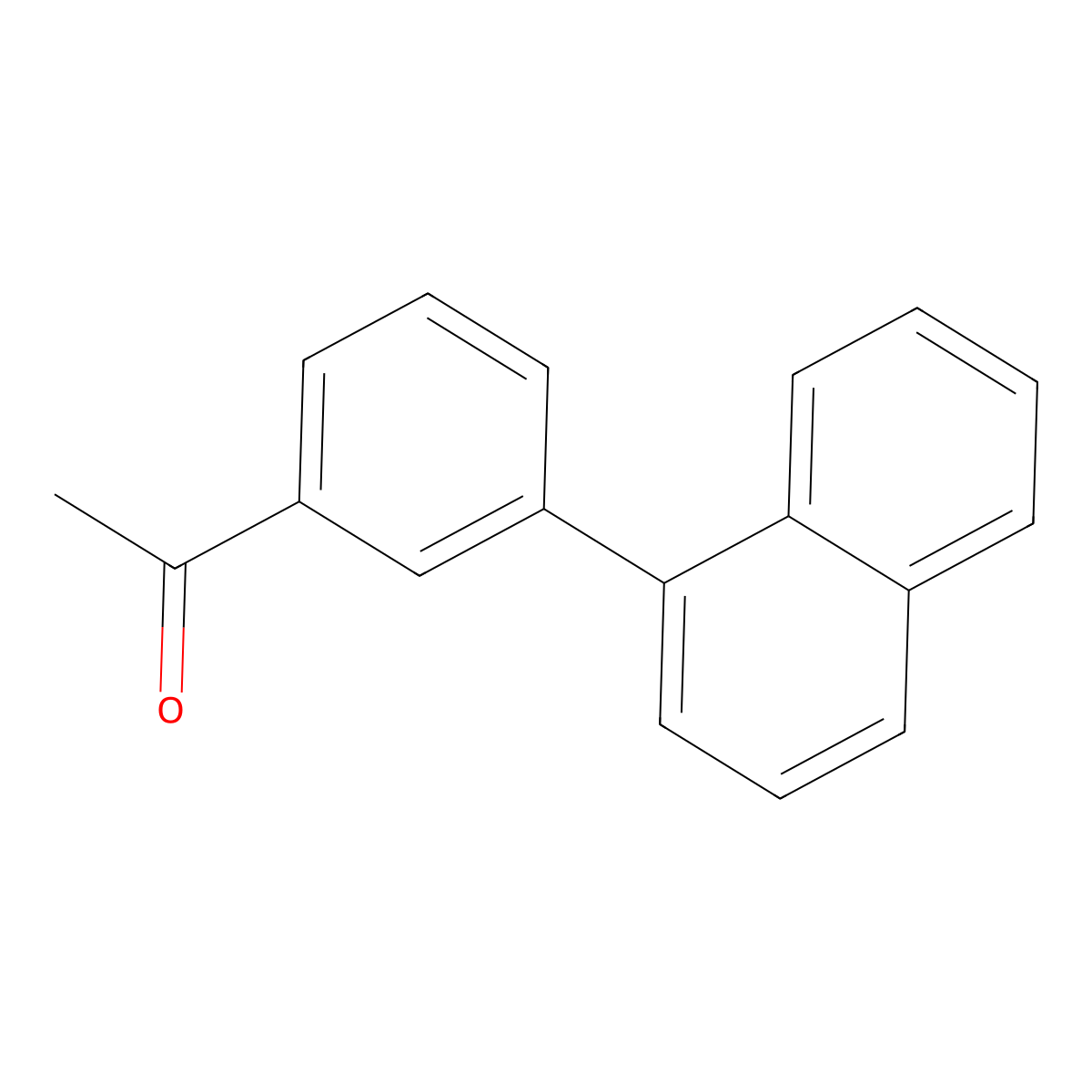 1-[3-(1-Naphthalenyl)phenyl]ethanone molecular structure, CAS 1183474-64-7