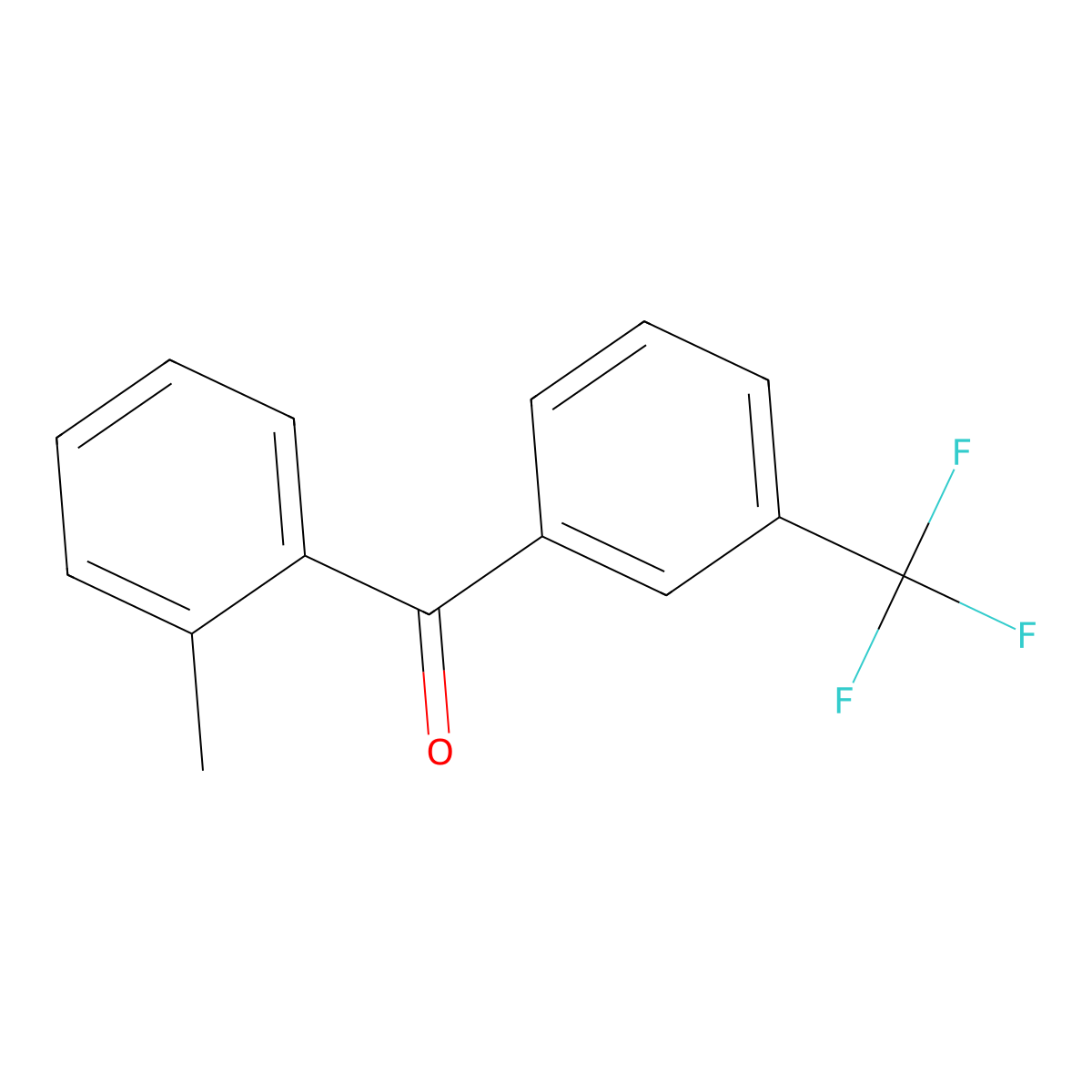 Methanone, (2-methylphenyl)[3-(trifluoromethyl)phenyl]- molecular structure, CAS 1183488-85-8