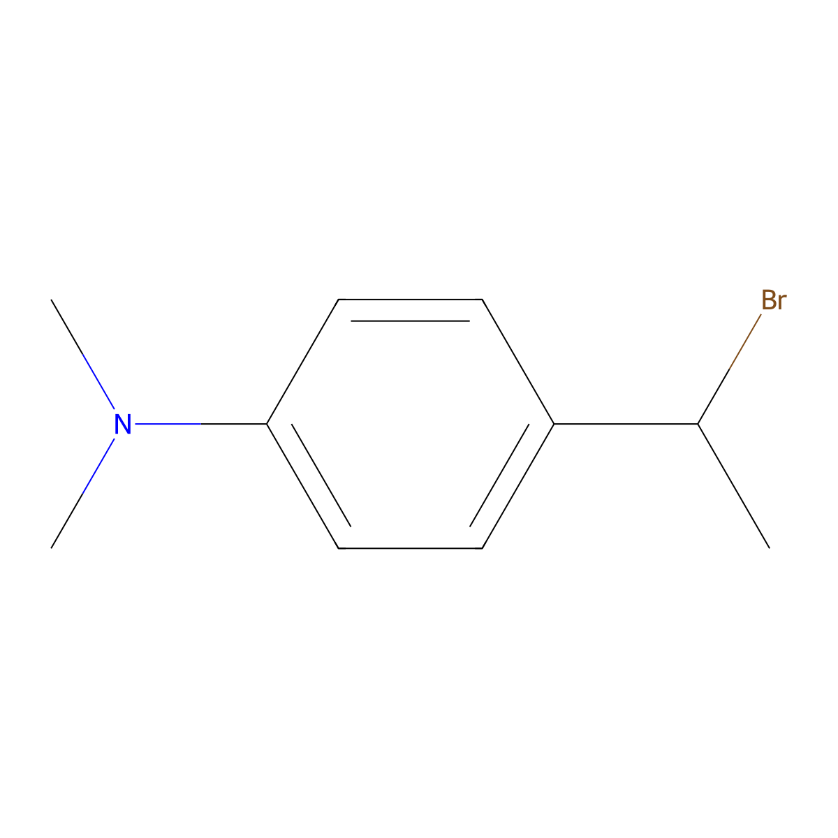 4-(1-bromoethyl)-N,N-dimethylaniline molecular structure, CAS 1183493-64-2