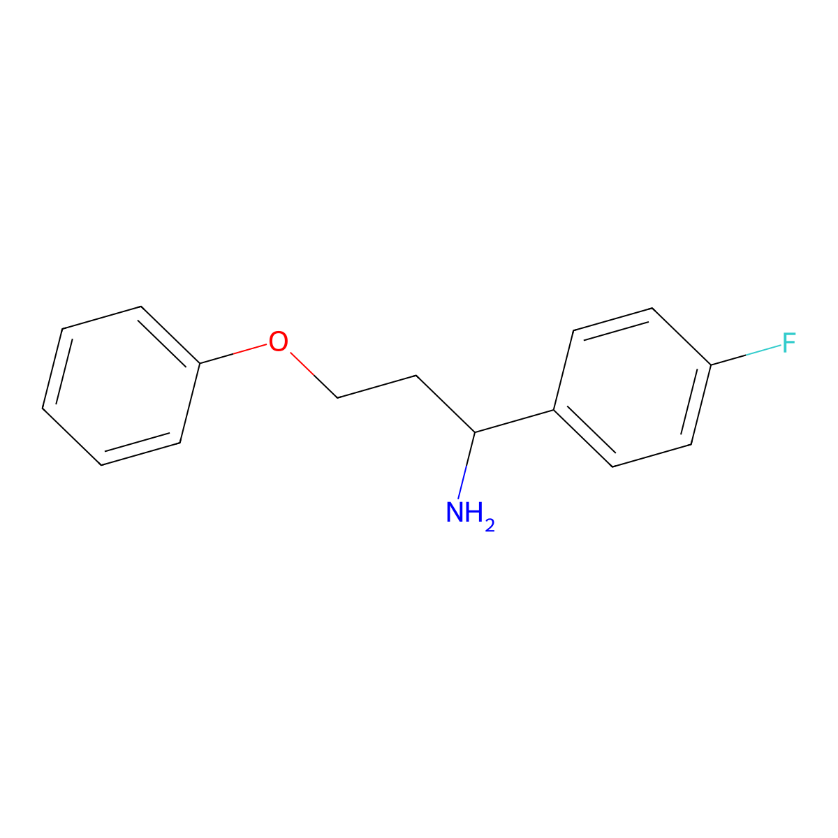1-(1-Amino-3-phenoxypropyl)-4-fluorobenzene molecular structure, CAS 1183495-16-0