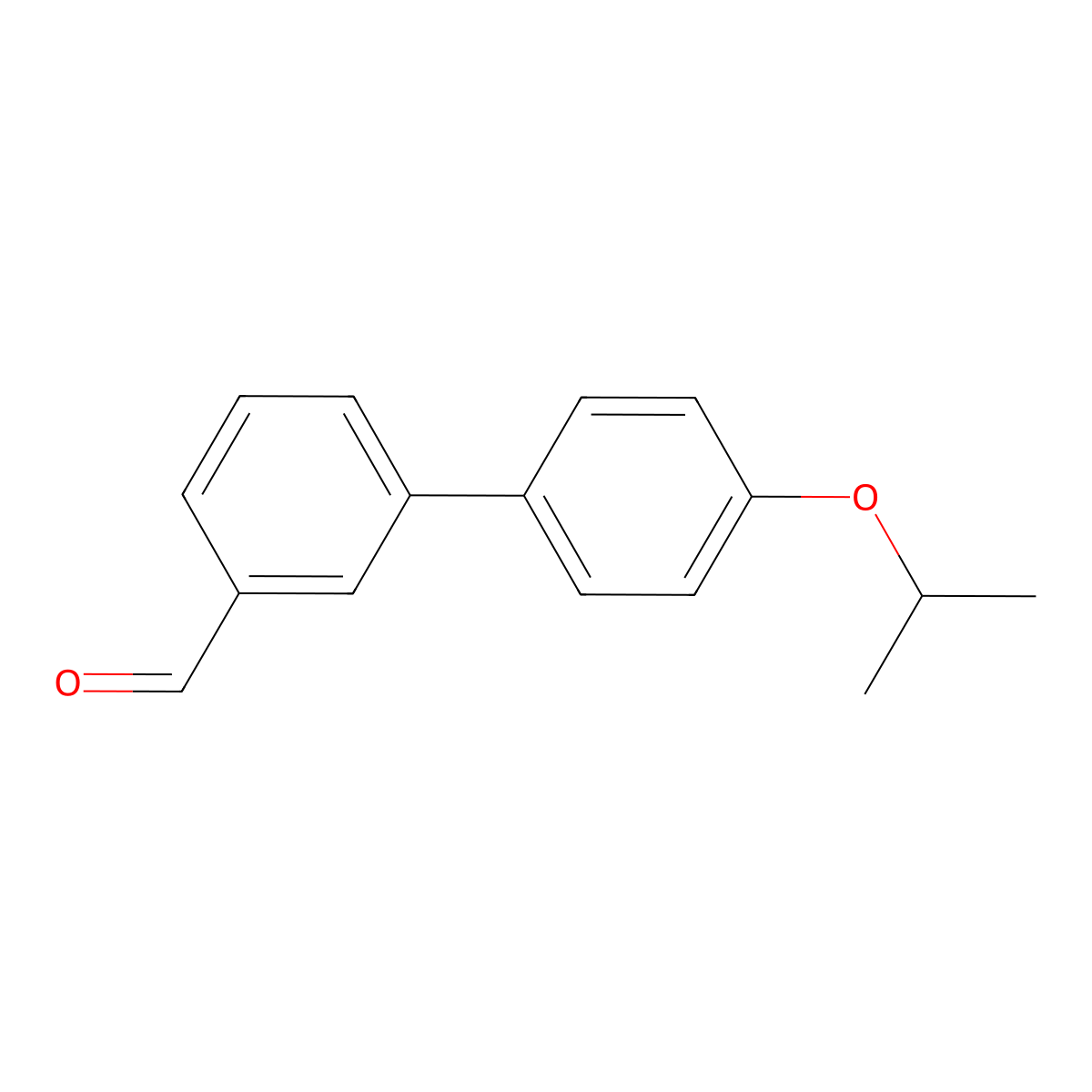 4'-(1-Methylethoxy)[1,1'-biphenyl]-3-carboxaldehyde molecular structure, CAS 118350-19-9