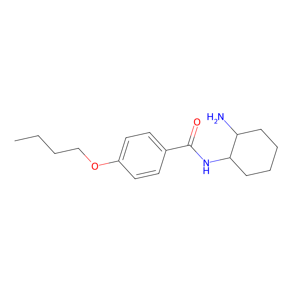 N-(2-aminocyclohexyl)-4-butoxybenzamide molecular structure, CAS 1183502-32-0