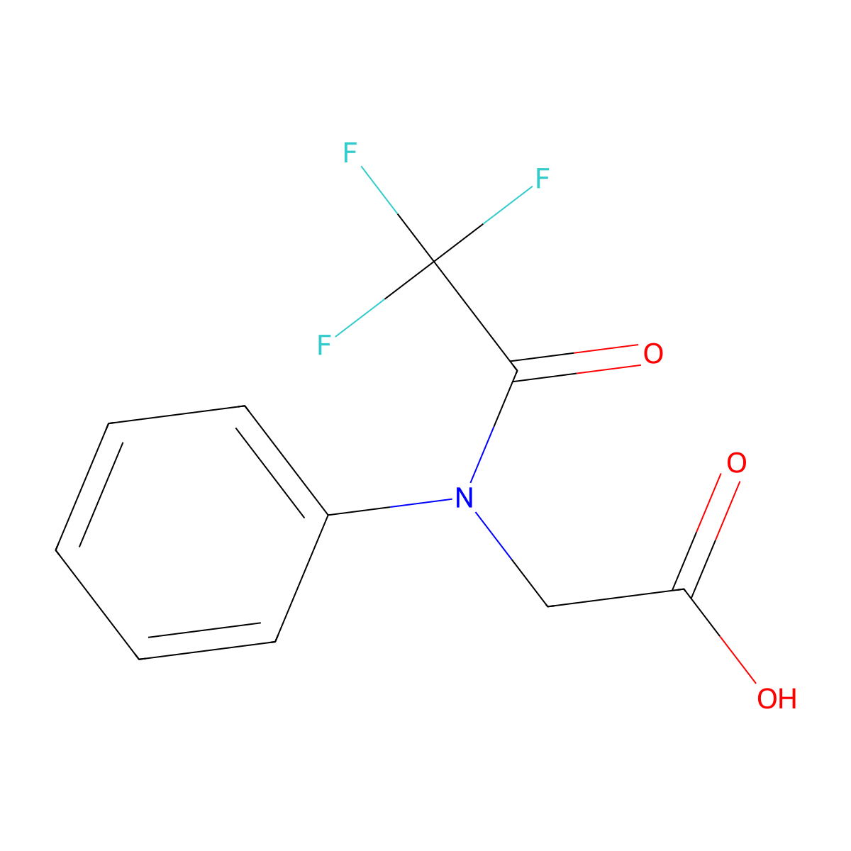 2-(2,2,2-Trifluoro-N-phenylacetamido)acetic acid molecular structure, CAS 1183506-56-0