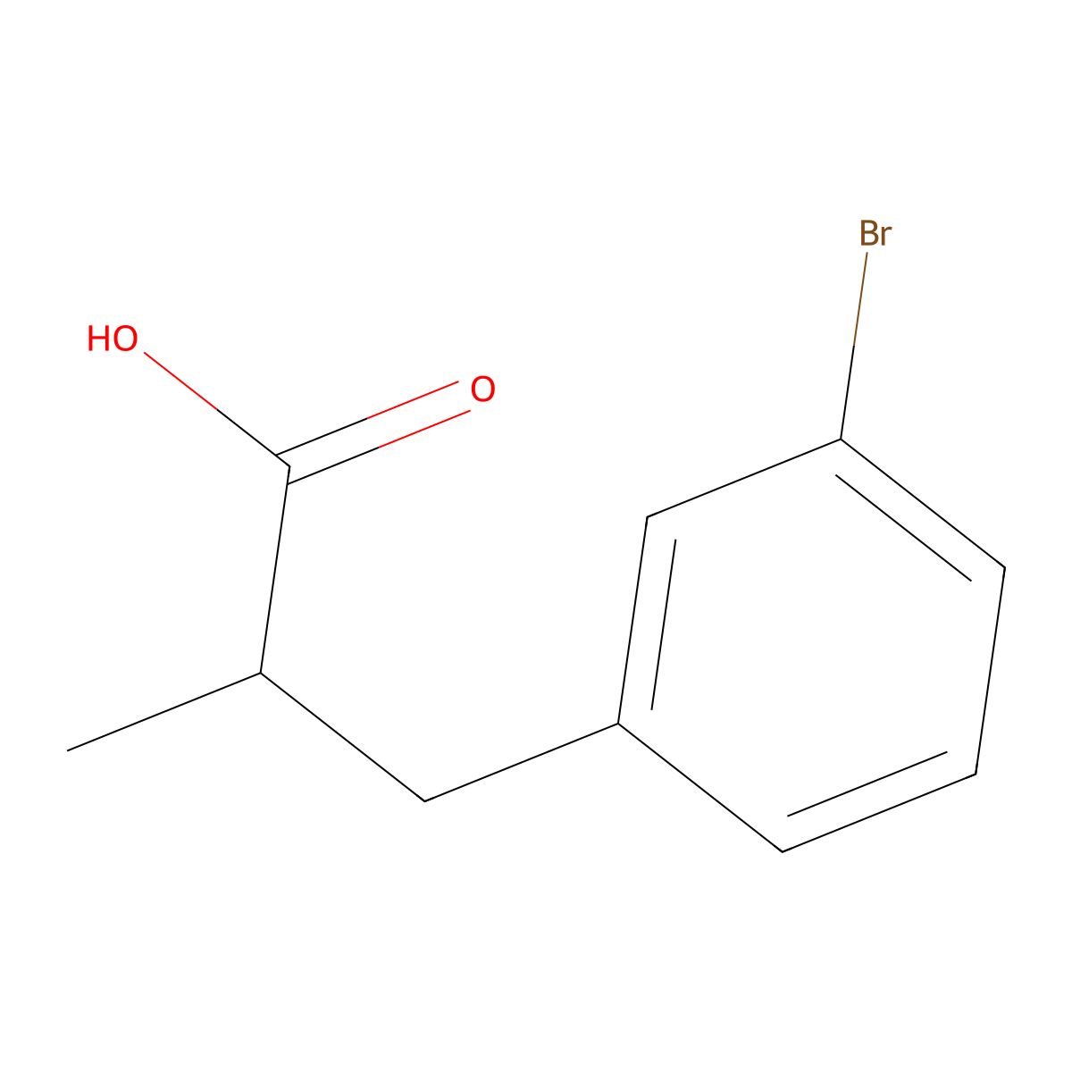 3-(3-Bromophenyl)-2-methylpropionic acid molecular structure, CAS 1183524-10-8