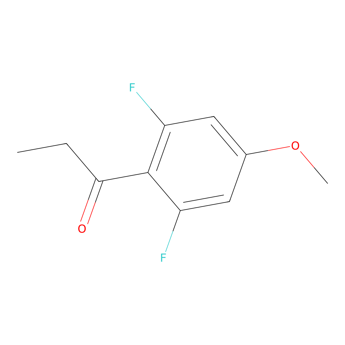 1-(2,6-Difluoro-4-methoxyphenyl)propan-1-one molecular structure, CAS 1183525-83-8